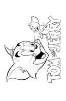Tom en Jerry kleurplaat 8